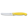 Кухонный нож Victorinox SwissClassic Foldable Paring 11 см Serrated Yellow (6.7836.F8B) изображение 5