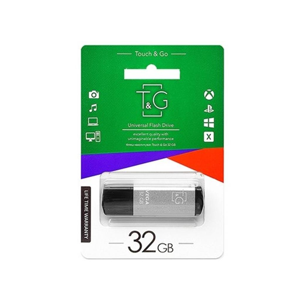 USB флеш накопичувач T&G 32GB 121 Vega Series Silver USB 2.0 (TG121-32GBSL) зображення 2