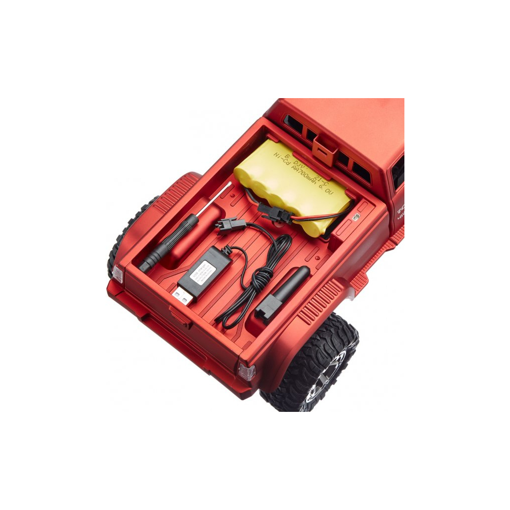 Радиоуправляемая игрушка ZIPP Toys Машинка 4x4 полноприводный пикап с камерой, красный (FY002AW red) изображение 6