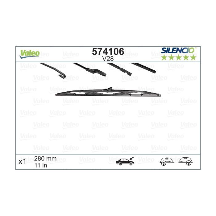 Щетка стеклоочистителя Valeo 574106