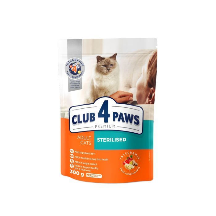 Сухой корм для кошек Club 4 Paws Премиум. Для стерилизованных 14 кг (4820083909665)