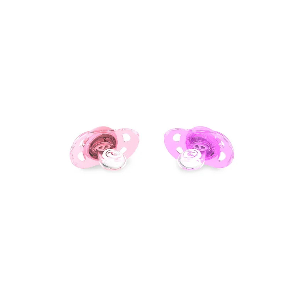 Пустушка Twistshake 2шт 0-6 міс світло-рожева/лавандова (69901) зображення 2