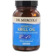 Жирные кислоты Dr. Mercola Жир антарктического криля, Antarctic Krill Oil, 60 капсул (MCL-01026)