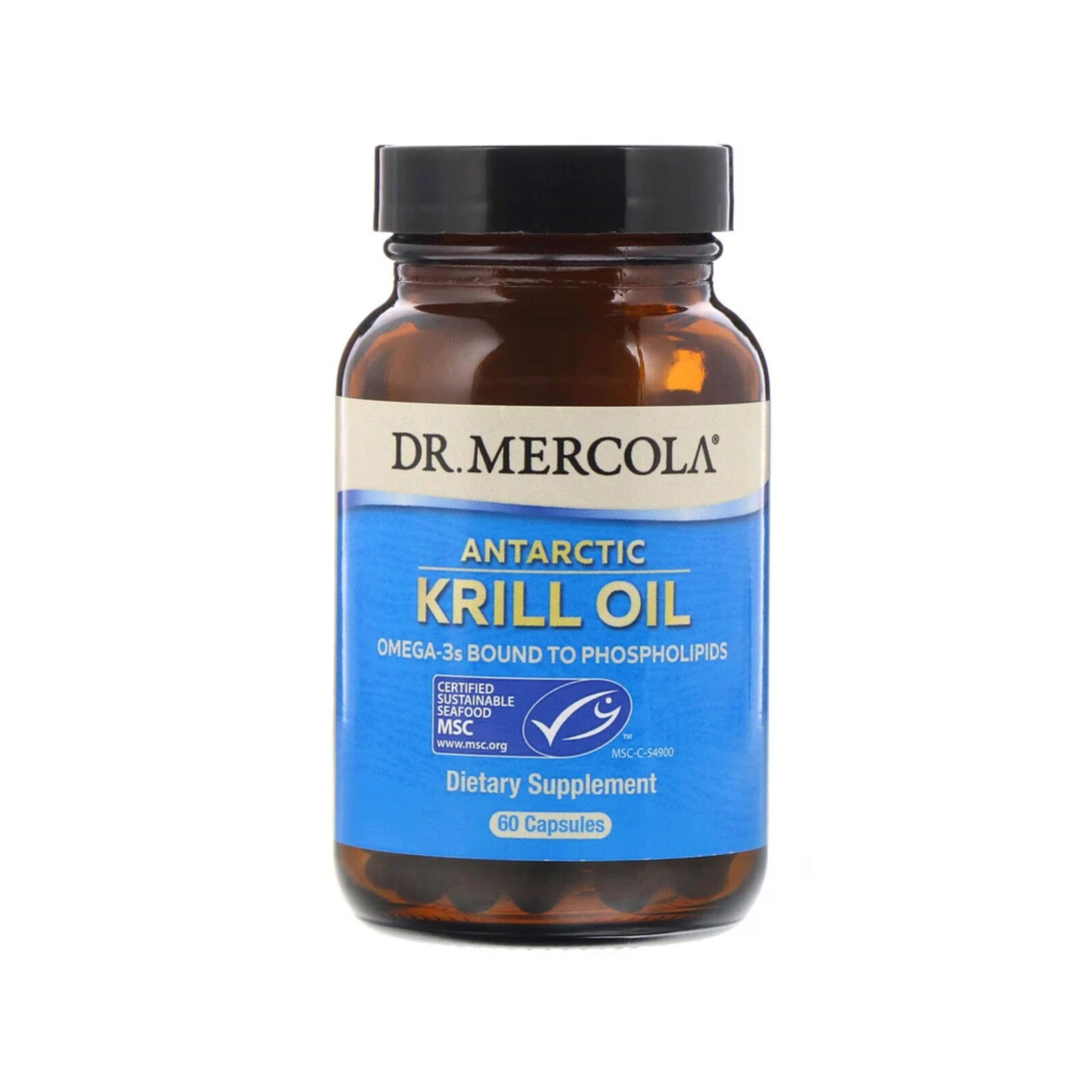 Жирные кислоты Dr. Mercola Жир антарктического криля, Antarctic Krill Oil, 60 капсул (MCL-01026)