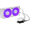 Система жидкостного охлаждения CoolerMaster MasterLiquid ML240L V2 RGB White Edition (MLW-D24M-A18PC-RW) изображение 2