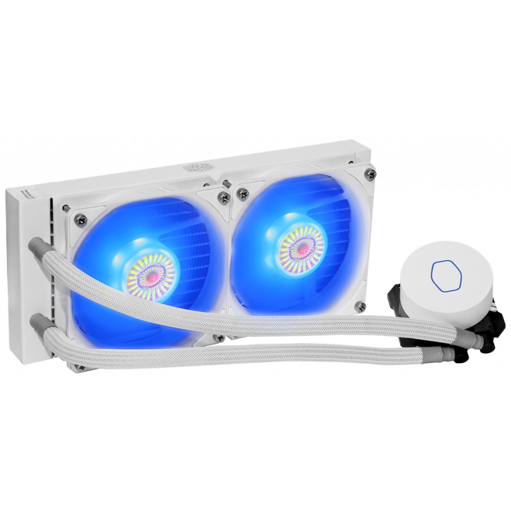 Система жидкостного охлаждения CoolerMaster MasterLiquid ML240L V2 RGB White Edition (MLW-D24M-A18PC-RW) изображение 3