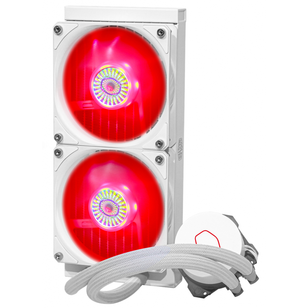 Система жидкостного охлаждения CoolerMaster MasterLiquid ML240L V2 RGB White Edition (MLW-D24M-A18PC-RW) изображение 6