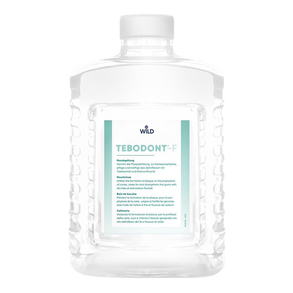 Ополаскиватель для полости рта Dr. Wild Tebodont-F с маслом чайного дерева и фторидом 1.5 л (10.3478)