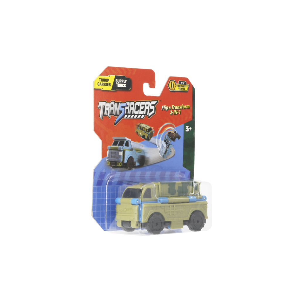 Машина TransRacers 2 в 1 Военный грузовик & Самосвал (6586363) изображение 2