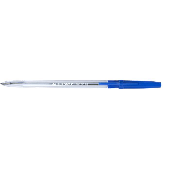 Ручка масляная Buromax NORMA, серия JOBMAX, 0.7 мм, синяя (BM.8118-01) изображение 2