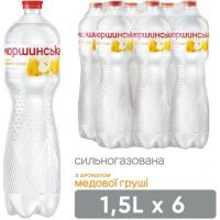 Минеральная вода Моршинська с ароматом Медовая Груша 1.5 газ пет