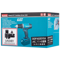 Шуруповерт Makita DDF453SYX4, 18В, 1.5Ah х 2шт, кейс (DDF453SYX4) изображение 6