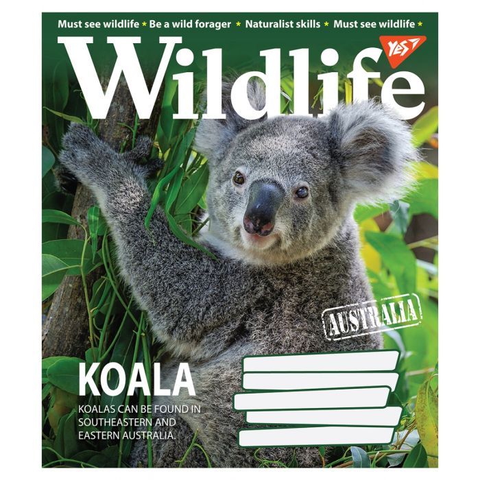 Зошит Yes А5 Wild life 96 аркушів, лінія (766133) зображення 2
