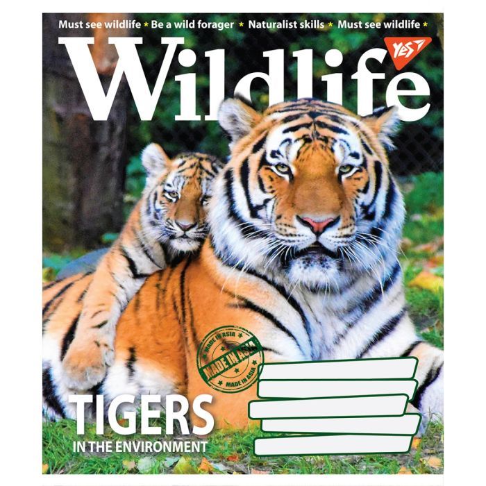 Зошит Yes А5 Wild life 96 аркушів, лінія (766133) зображення 4