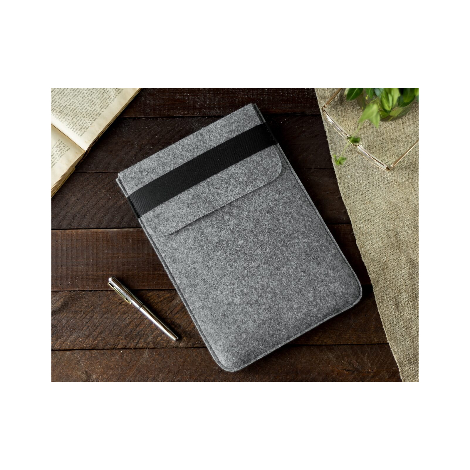 Чехол для ноутбука Gmakin 14 Macbook Pro, vertical, Light Gray (GM16-14) изображение 5