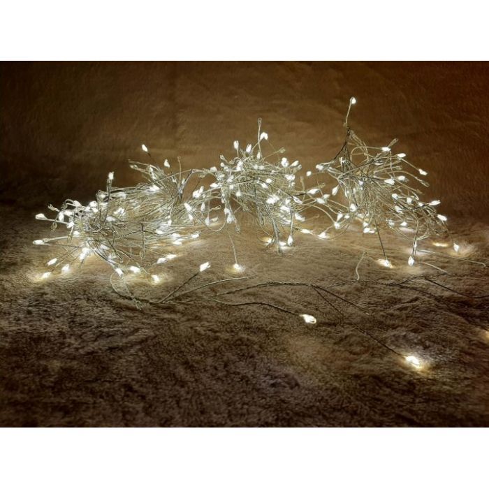 Гирлянда Luca Lighting кластер серебряная струна, 15 м, теплый белый (8718861852677) изображение 2