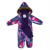 Комбинезон детский Huppa KEIRA 31920030 тёмно-лилoвый с принтом 62 (4741468824390) изображение 4