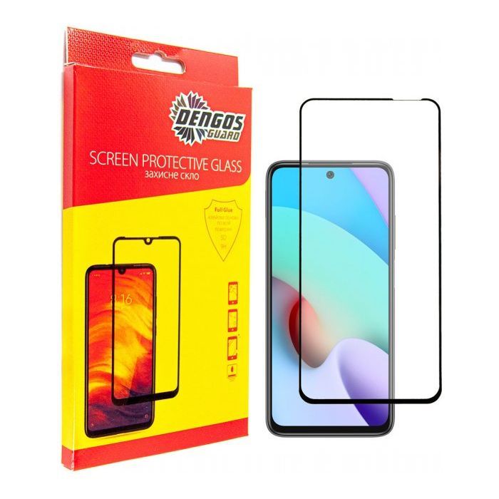 Стекло защитное Dengos Full Glue Xiaomi Redmi 10 2022 (TGFG-226)