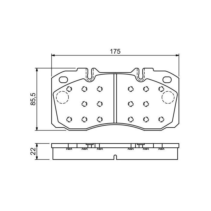 Гальмівні колодки Bosch 0 986 494 257 зображення 2