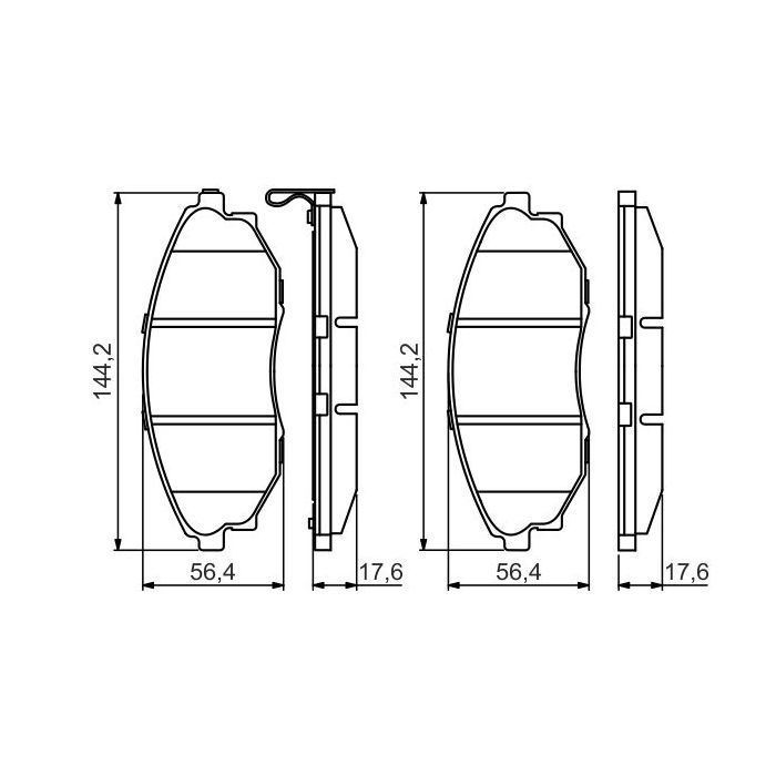 Тормозные колодки Bosch 0 986 495 353