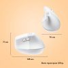 Мишка Logitech Lift for Mac Vertical Ergonomic Mouse Off White (910-006477) зображення 10