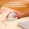 Мишка Logitech Lift for Mac Vertical Ergonomic Mouse Off White (910-006477) зображення 4