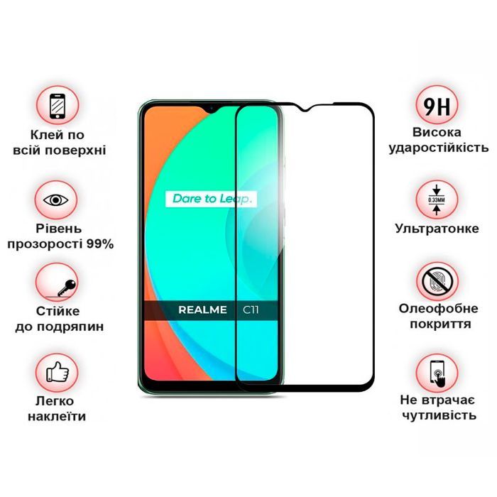 Скло захисне BeCover Realme C11 2021 Black (708153) зображення 3
