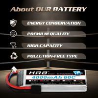 Аккумулятор для дрона HRB Lipo 3s 11.1V 4000mAh 60C Battery (Weight under 300g) (HR-4000MAH-3S-60C) изображение 2