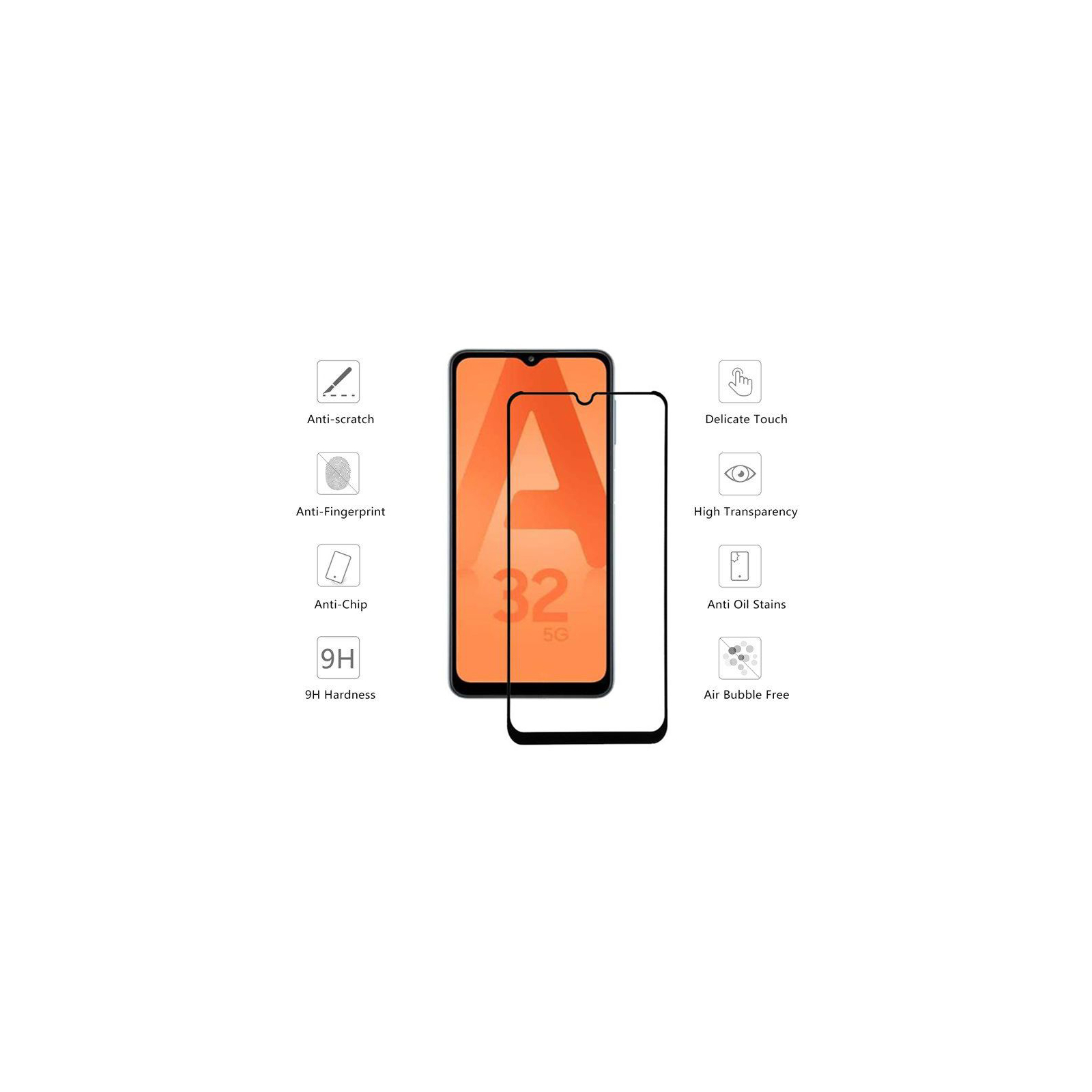Стекло защитное Drobak Samsung Galaxy A32 5G (464667) изображение 3