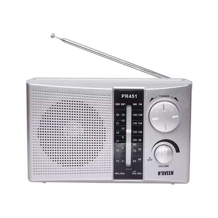 Портативний радіоприймач N'oveen PR451 Silver (RL072909)