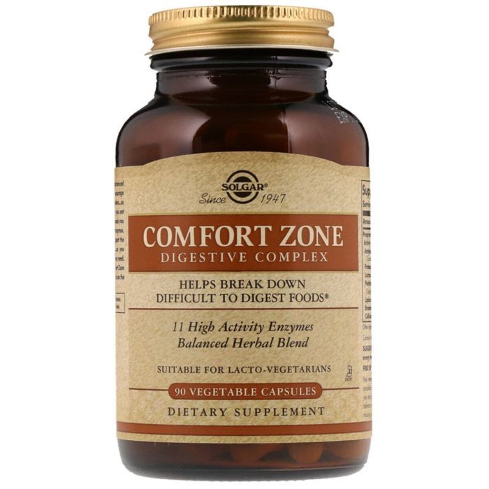 Витаминно-минеральный комплекс Solgar Пищеварительный комплекс Comfort Zone Digestive Complex, 90 вегетари (SOL-51299)