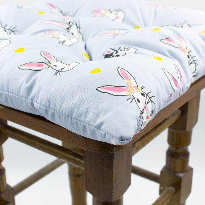 Подушка на стул MirSon Бязь 17-0527 Bunnies 40х40 см (2200006185543) изображение 4