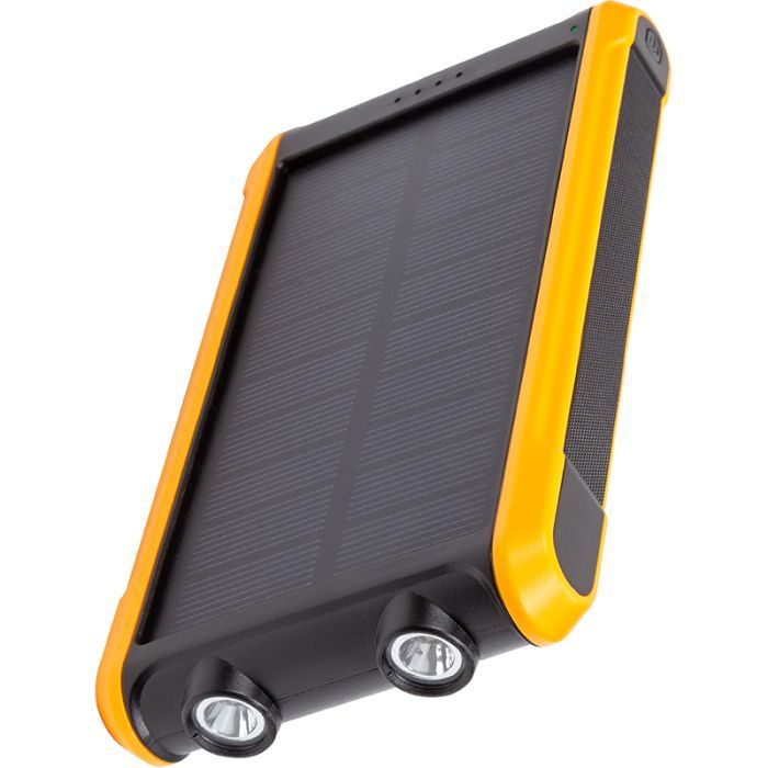 Батарея універсальна PowerPlant 10000mAh, USB-A*2, + Solar 5.5V-0,2A (PB930494) зображення 2