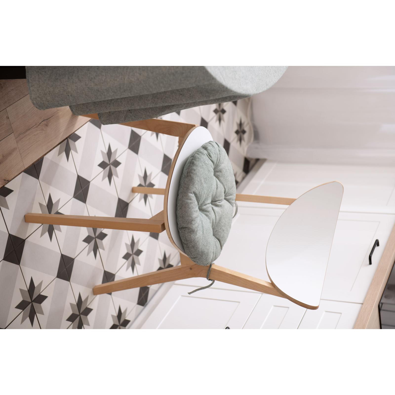 Подушка на стул Ardesto Oliver бежевый, D-40см 100% хлопок (ART03OB) изображение 4