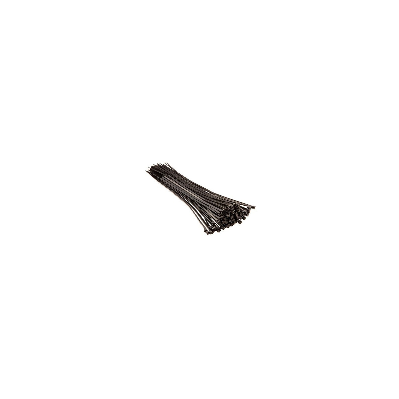 Стяжка Top Tools чорна, 3.6x300 мм, пластик, 100 шт. (44E960)