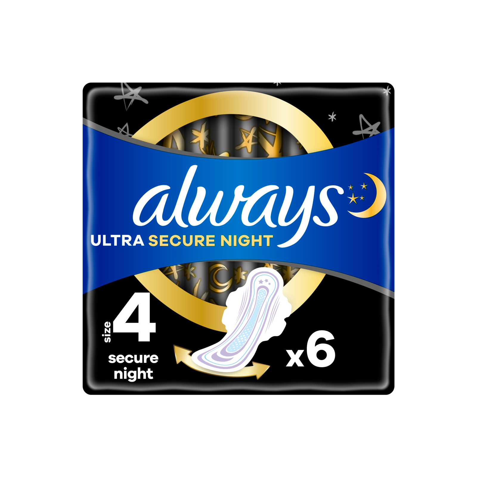 Гигиенические прокладки Always Ultra Secure Night (Размер 4) 6 шт. (8001841733050)