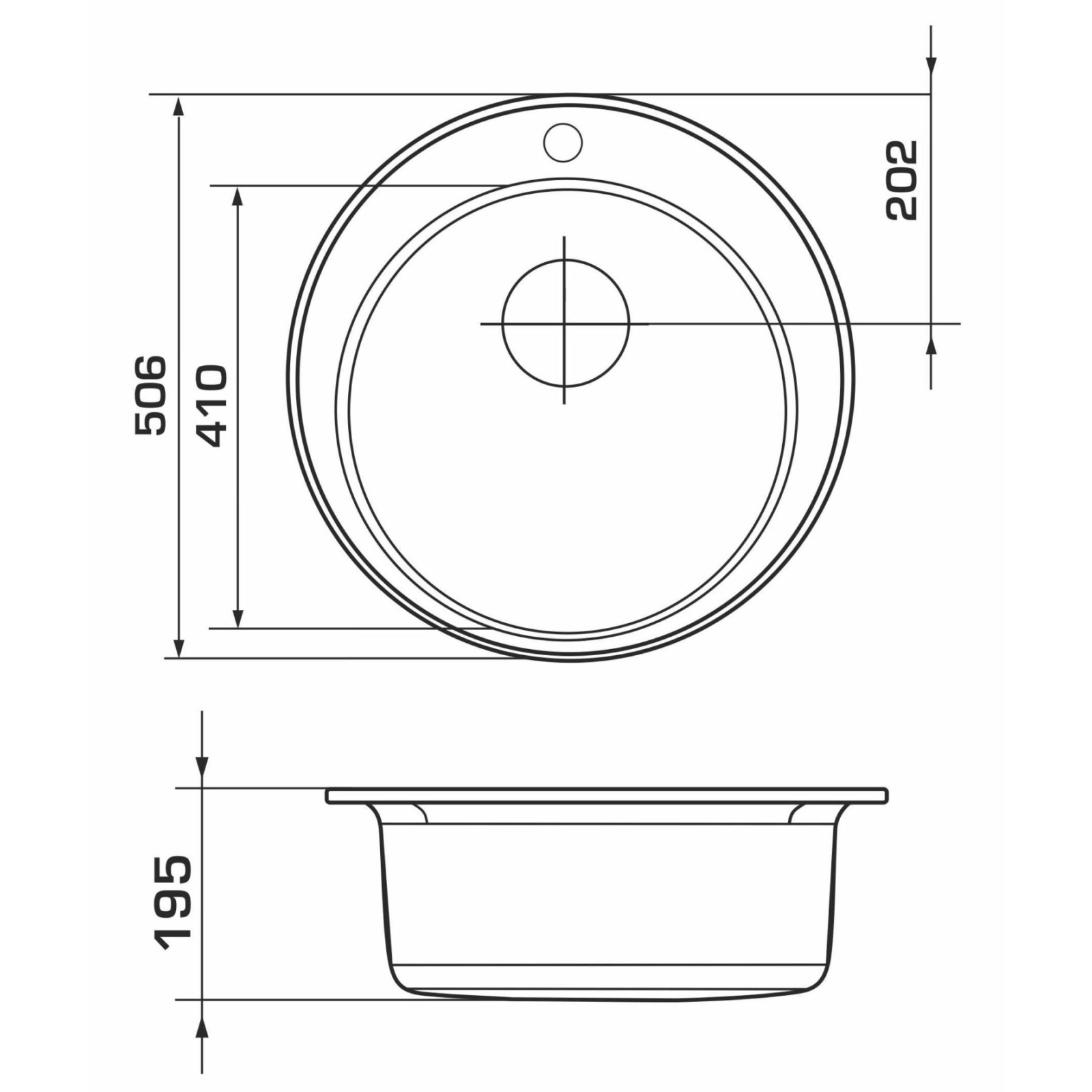 Мийка кухонна GRANADO VITORIA marron (gr0106) зображення 7