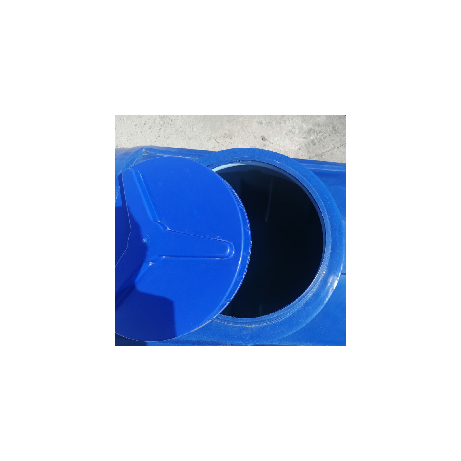 Емкость для воды Рото Європласт горизонтальная пищевая 350 л синяя (38) изображение 5