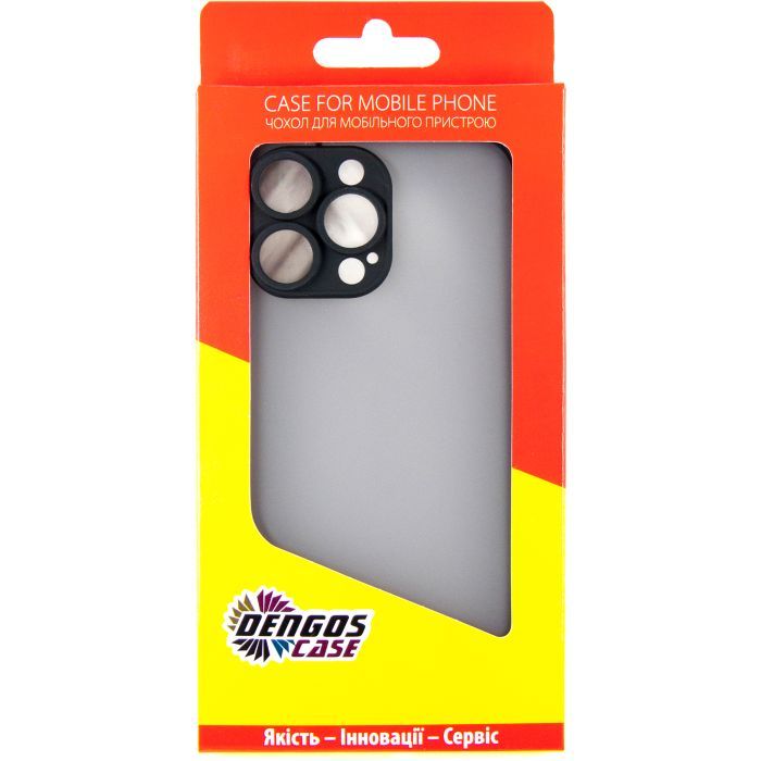 Чехол для мобильного телефона Dengos Matte iPhone 14 Pro Max (black) (DG-TPU-MATT-126) изображение 5