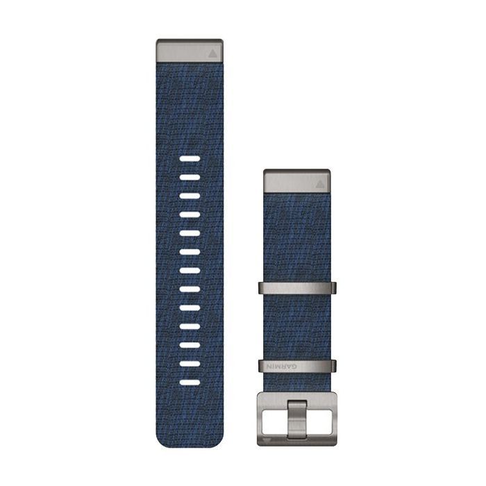 Ремінець до смарт-годинника Garmin MARQ, QuickFit 22m, Jacquard Weave Nylon Strap, Indigo (010-12738-02)