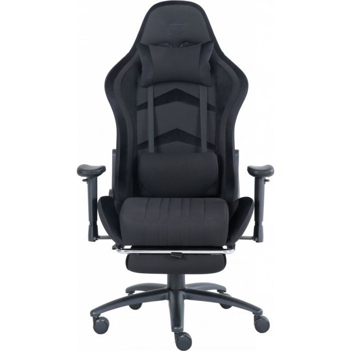 Крісло ігрове GT Racer X-2534-F Gray/Black Suede (X-2534-F Fabric Gray/Black Suede) зображення 2