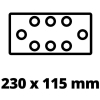 Шліфувальна машина Einhell TE-OS 18/230 Li - Solo, PXC, 18В, 230х115 мм (без АКБ та ЗП) (4460720) зображення 7