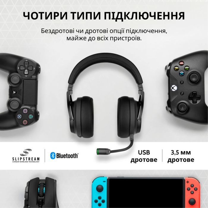 Наушники Corsair Corsair Virtuoso RGB Wireless XT (CA-9011188-EU) изображение 3