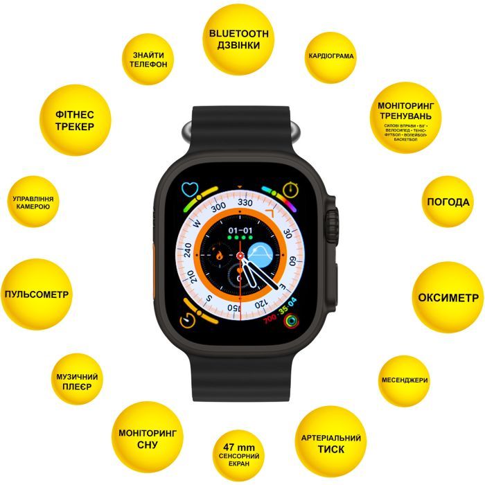 Смарт-часы AURA X4 ProMax 53mm Black (SWAX453B) изображение 2