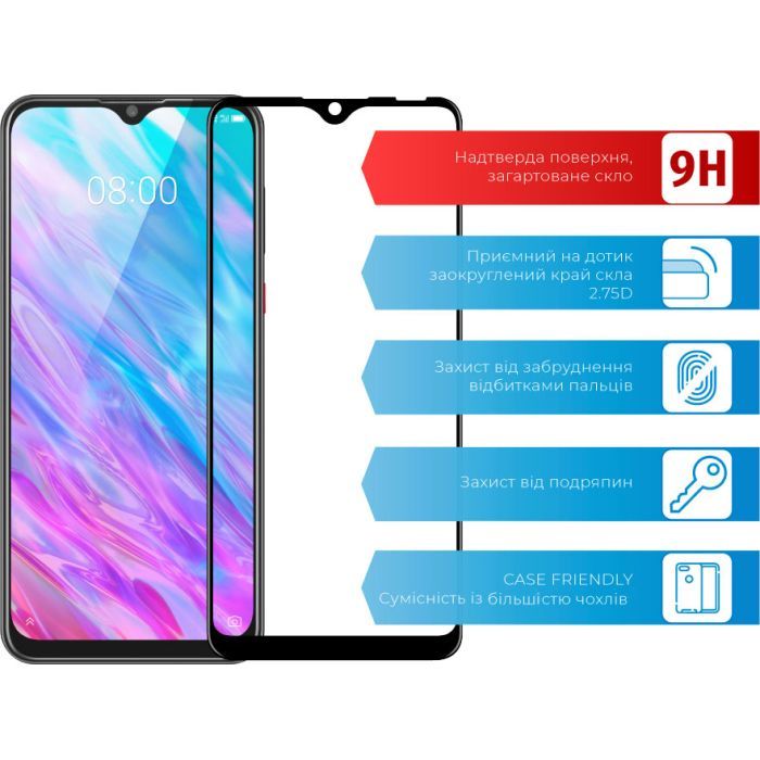 Скло захисне ACCLAB Full Glue ZTE Blade 20 (1283126508905) зображення 2