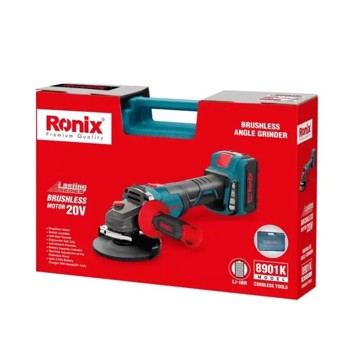 Шлифовальная машина Ronix аккумуляторная 20В, 4Ah х 2 (8901K) изображение 11