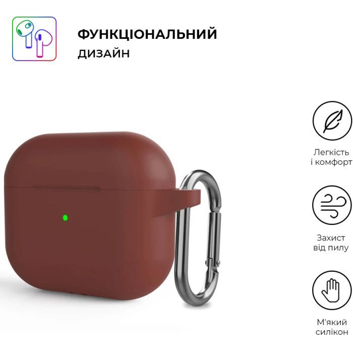 Чохол для навушників Armorstandart Hang Case для Apple AirPods 3 Yellow (ARM60325) зображення 2