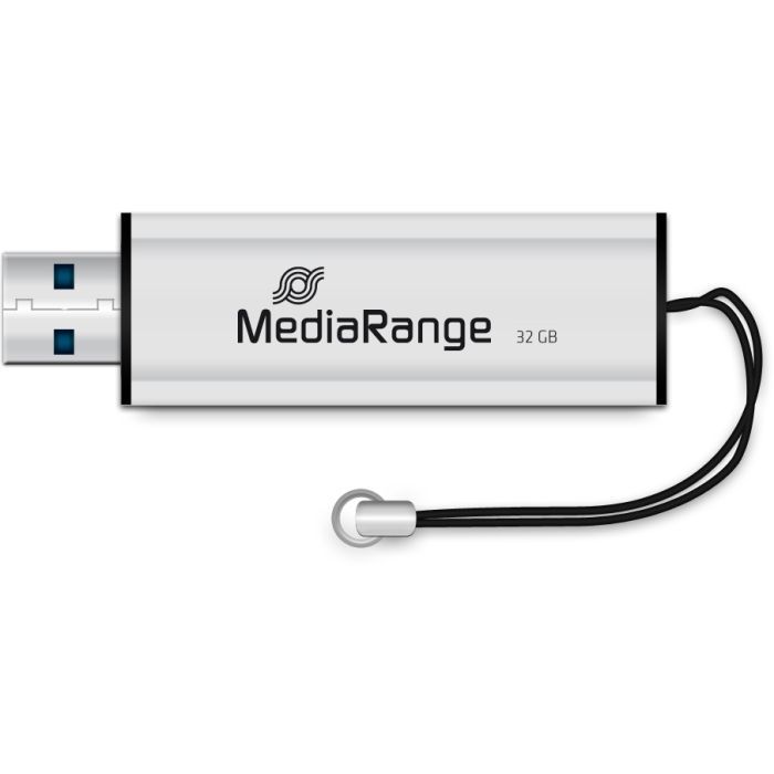 USB флеш накопитель Mediarange 32GB Black/Silver USB 3.0 (MR916) изображение 3