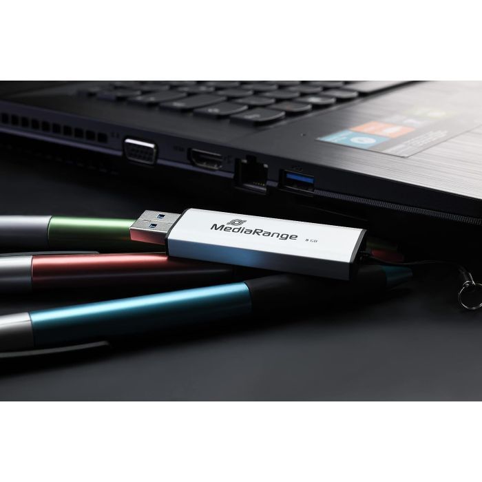 USB флеш накопитель Mediarange 32GB Black/Silver USB 3.0 (MR916) изображение 5