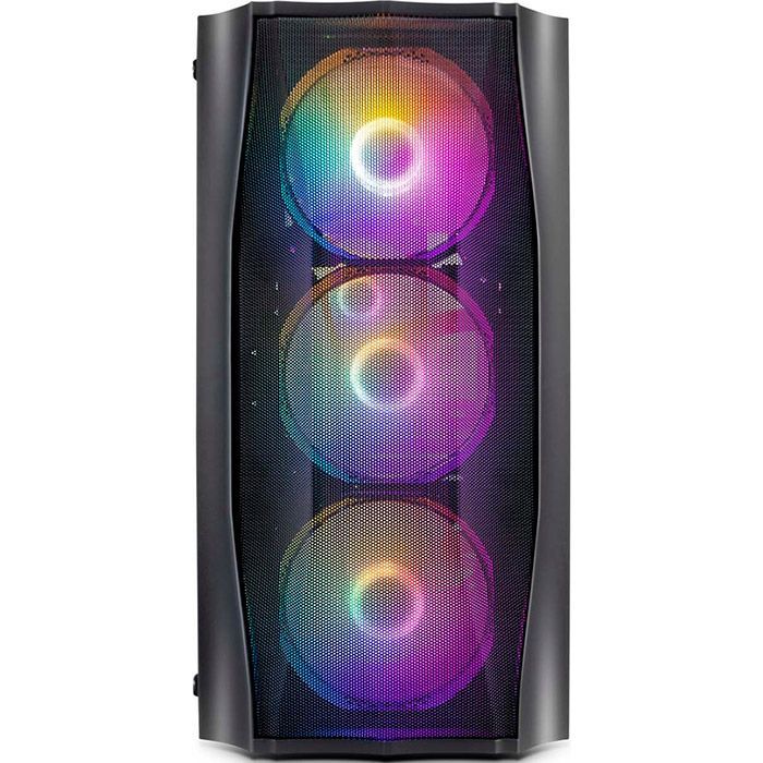 Корпус 1stPlayer X3-M-4F1-BK изображение 4